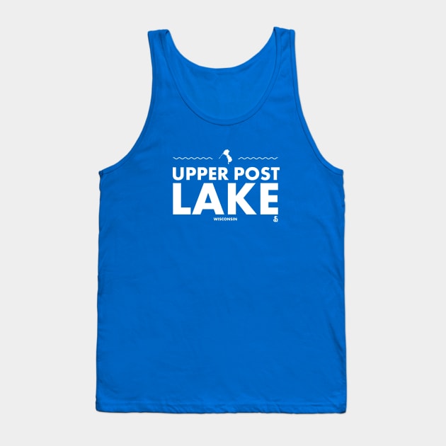 Langlade County, Oneida County, Wisconsin - Upper Post Lake Tank Top by LakesideGear
